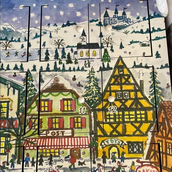 Wooden Advent Calendar - Festive Red - Picture 11 of 16